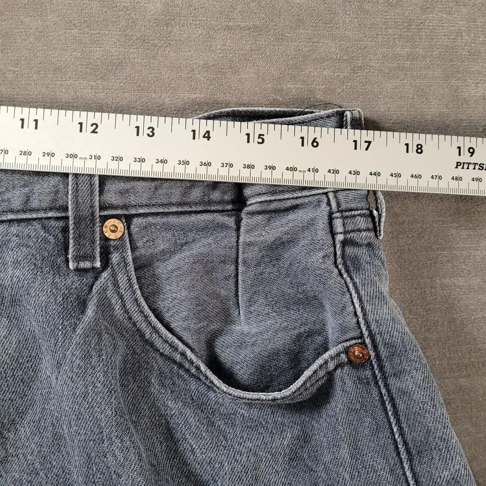 Levi's 501 Faded Black Mens Jeans‎ Grunge Skater Rocker Actual Size 34 x 26
